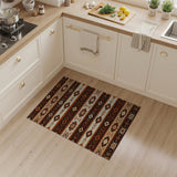 Southwestern Brown and Tan Southwestern Geometric Brown Tan Area Rug
