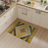 Yellow Vibrant Yellow Southwestern Geometric Rug