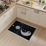 Cosmic Yin-Yang Geometric Area Rug