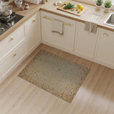Beige and Neutral Modern Beige Abstract Geometric Area Rug