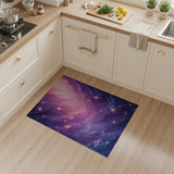 Starry Purple Nebula Cosmos Area Rug