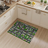 Top-Down City Street Kids Area Rug