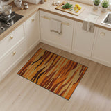 Bold Orange Zigzag Stripe Southwestern Rug