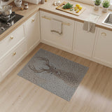Spotted Fawn Antlers Area Rug - Beige Neutral