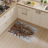 Majestic Spotted Deer Antler Area Rug