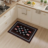Mahjong Tiles Dice Gaming Area Rug