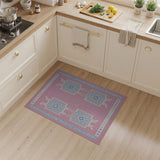 Pink Southwestern Diamond Geometric Area Rug