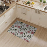Blush Pink Daisy Floral Area Rug