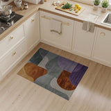 Fluid Organic Geometric Multi-Color Area Rug