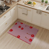 Whimsical Pink Cherry Tufted Rug