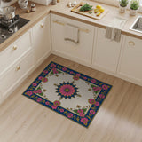 Exquisite Pink Floral Medallion Persian Rug