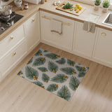 Palm Frond Bells Pattern Area Rug