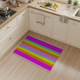 Vibrant Vertical Stripe Multi-Color Area Rug