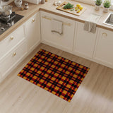 Buffalo Check Orange Black Plaid Area Rug