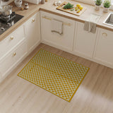Gold and Silver Golden Lattice Geometric Area Rug