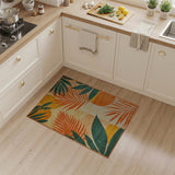 Vibrant Geometric Palm Frond Area Rug