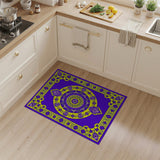 Purple Medallion Traditional Persian Area Rug