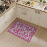 Bold Pink Southwestern Geometric Area Rug