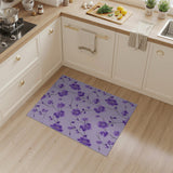 Purple Blossom Floral Area Rug
