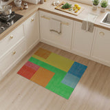 Multi-color and Patterns Geometric Modern Vibrant Multi-Color Geometric Patchwork Area Rug
