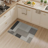 Modern Geometric Beige Grey Area Rug