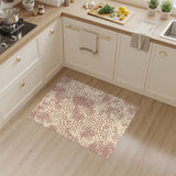 Brown Leopard Print Distressed Area Rug