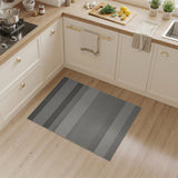 Grey Striped Modern Grey Striped Woven Area Rug