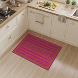 Vibrant Pink Orange Persian Area Rug
