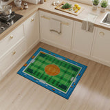 Soccer Field Basketball Playground Area Rug