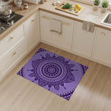 Purple Mandala Boho Purple Area Rug