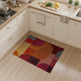 Multi-color and Patterns Vibrant Geometric Abstract Area Rug
