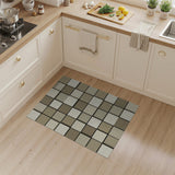 Beige and Neutral Geometric Modern Beige Grid Geometric Modern Area Rug
