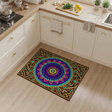 Vibrant Purple Mandala Persian Area Rug