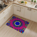Geometric Modern Vibrant Starburst Multi-Color Geometric Area Rug