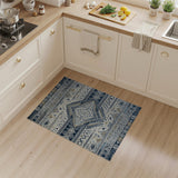 Heritage Tribal Navy Blue Heritage Tribal Geometric Area Rug