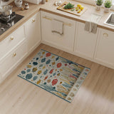 Vibrant Multi-Color Fish Coral Reef Area Rug