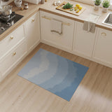 Misty Layered Blue Ombre Area Rug
