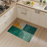 Teal Tangerine Geometric Area Rug