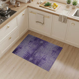 Purple Abstract Distressed Area Rug