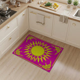 Ornate Sunburst Pink Area Rug