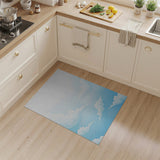 Dreamy Fluffy Clouds Blue Area Rug