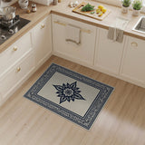Ornate Navy Mandala Persian Area Rug