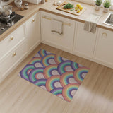 Playful Rainbow Arcs Area Rug