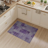 Geometric Modern Purple Purple Geometric Patchwork Area Rug