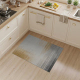 Golden Gradient Geometric Area Rug