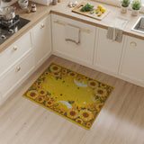 Celestial Sunflower Yellow Area Rug