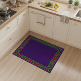 Purple Holly Border Area Rug