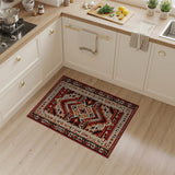 Southwestern Geometric Red Tan Area Rug