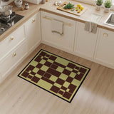 Brown Tan Asymmetrical Geometric Area Rug