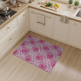 Pink Hypnotic Pink Swirl Abstract Area Rug